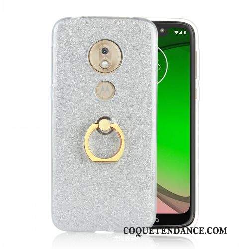 Moto G7 Play Coque Tendance Anneau Argent Incassable Europe