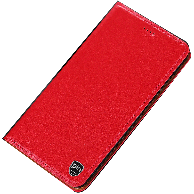 Moto G7 Play Coque Étui Rouge Étui En Cuir Incassable Modèle Fleurie