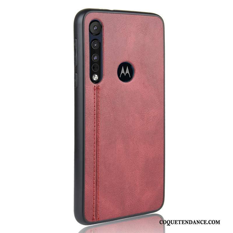 Moto G8 Plus Coque Incassable Étui Rouge De Téléphone Légères