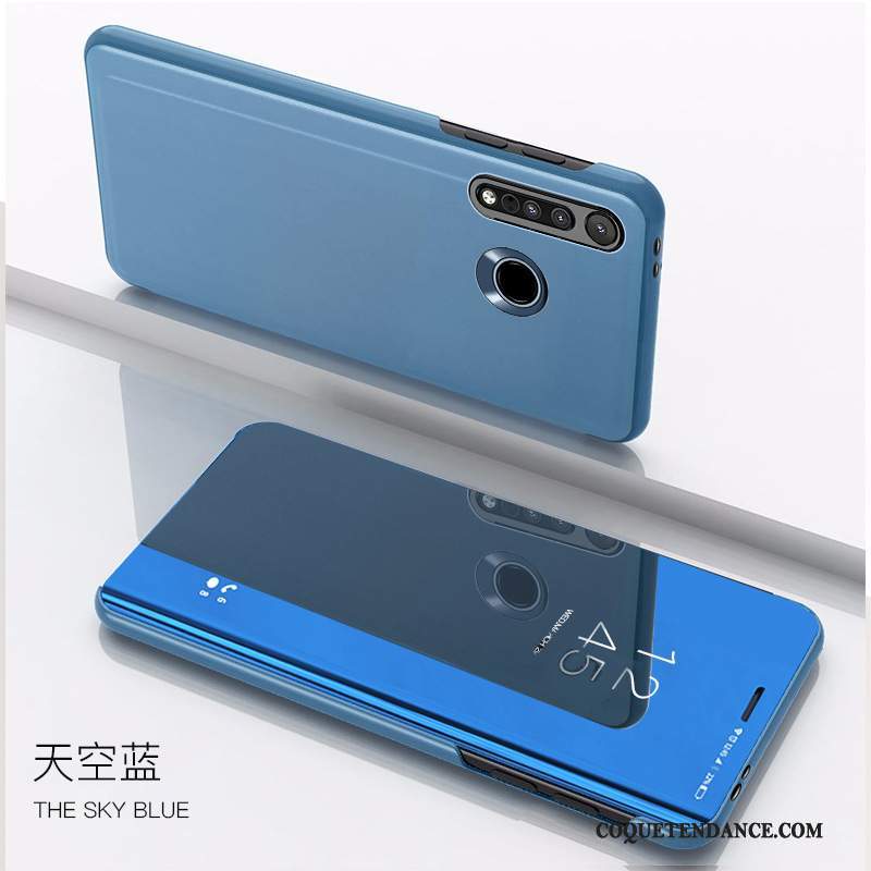 Moto G8 Plus Coque Nouveau Housse Bleu De Téléphone