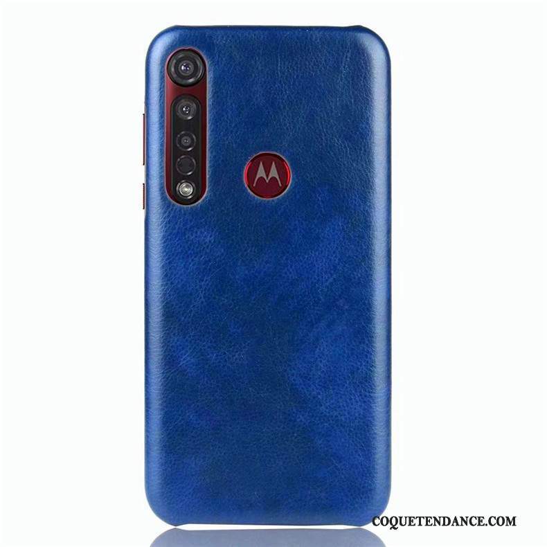 Moto G8 Plus Coque Protection Incassable De Téléphone Bleu Simple