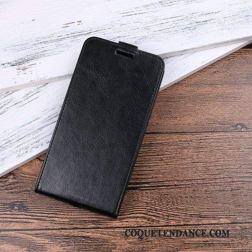 Moto G8 Plus Coque Simple Portefeuille Étui Étui En Cuir Noir