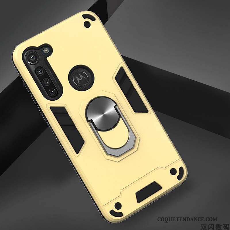 Moto G8 Power Coque Protection Étui Jaune Simple Incassable