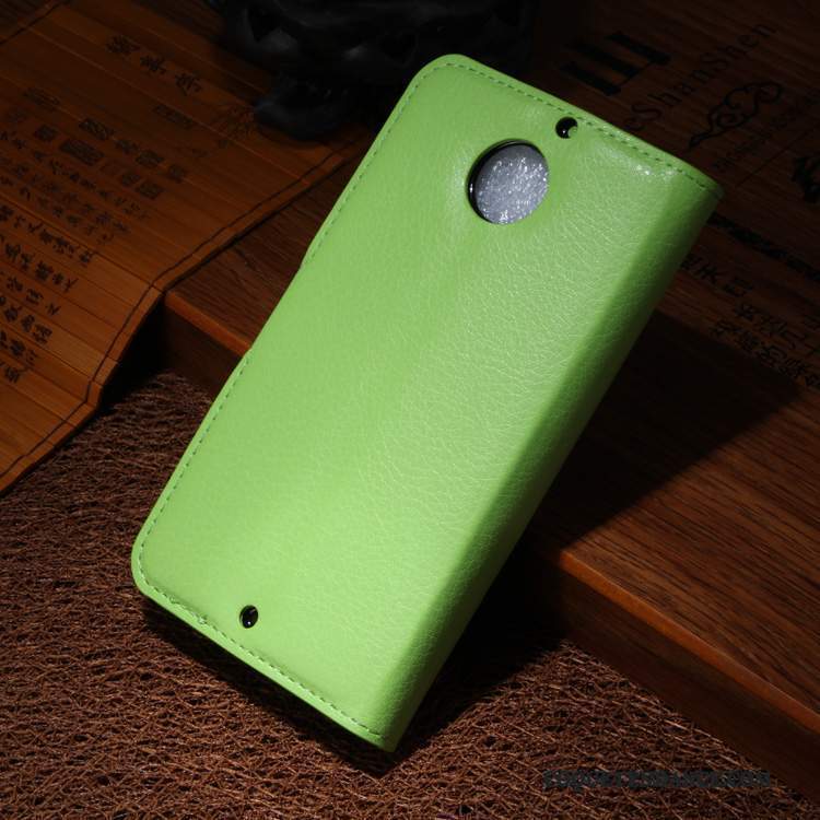 Moto X Coque Étui En Cuir Protection Vert De Téléphone