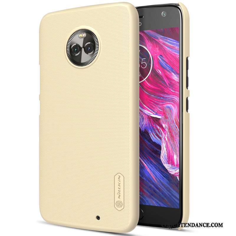 Moto X4 Coque De Téléphone Incassable Protection Or Délavé En Daim