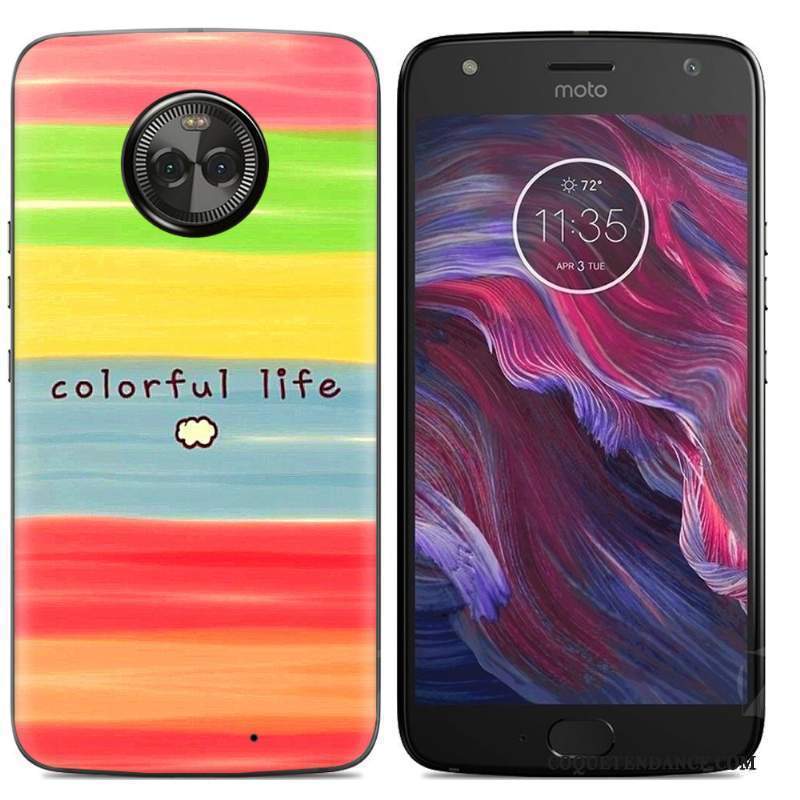 Moto X4 Coque Multicolore Coque De Téléphone Peinture Chaud