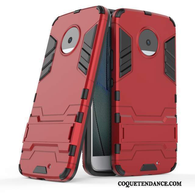 Moto X4 Coque Rouge Armure Protection Étui