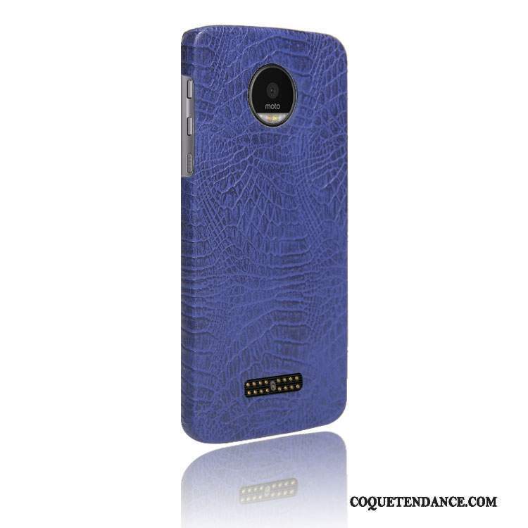 Moto Z Coque Protection Cuir Border Coque De Téléphone