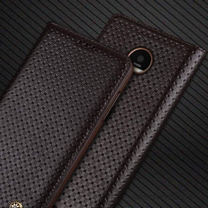 Moto Z Play Coque Étui En Cuir Protection