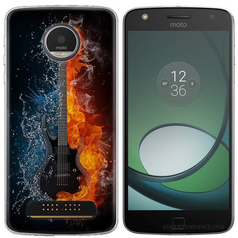 Moto Z Play Coque Étui Protection Gris De Téléphone