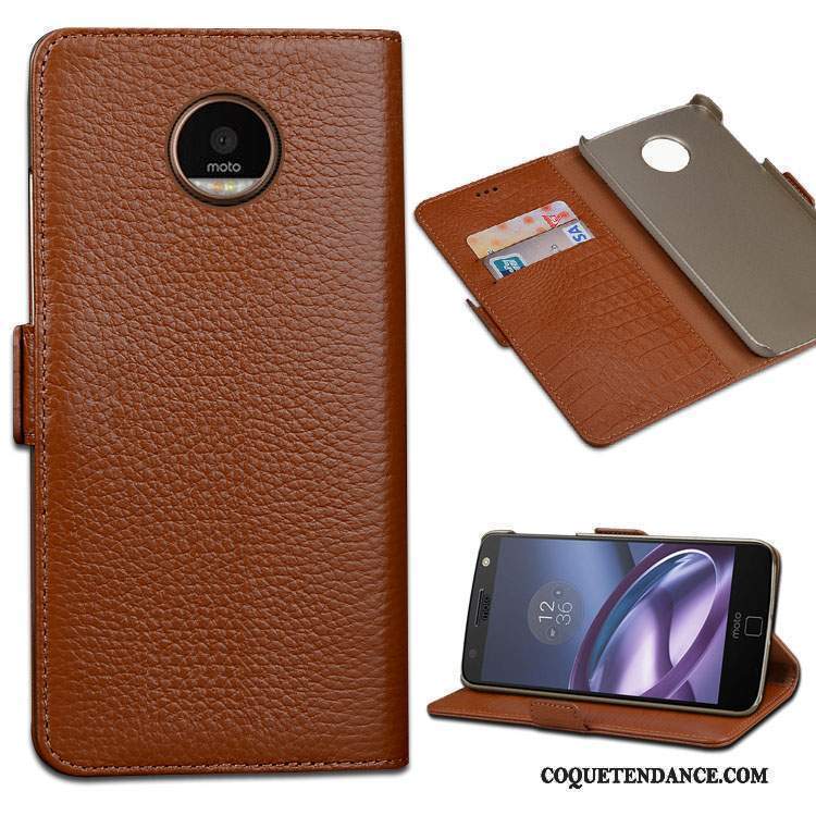 Moto Z Play Coque Étui Étui En Cuir Protection