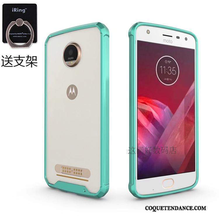 Moto Z2 Play Coque Bleu Étui Difficile Incassable Protection