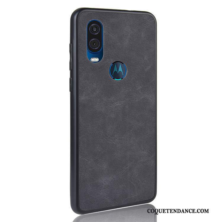 Motorola One Vision Coque Noir De Téléphone Étui Incassable Protection