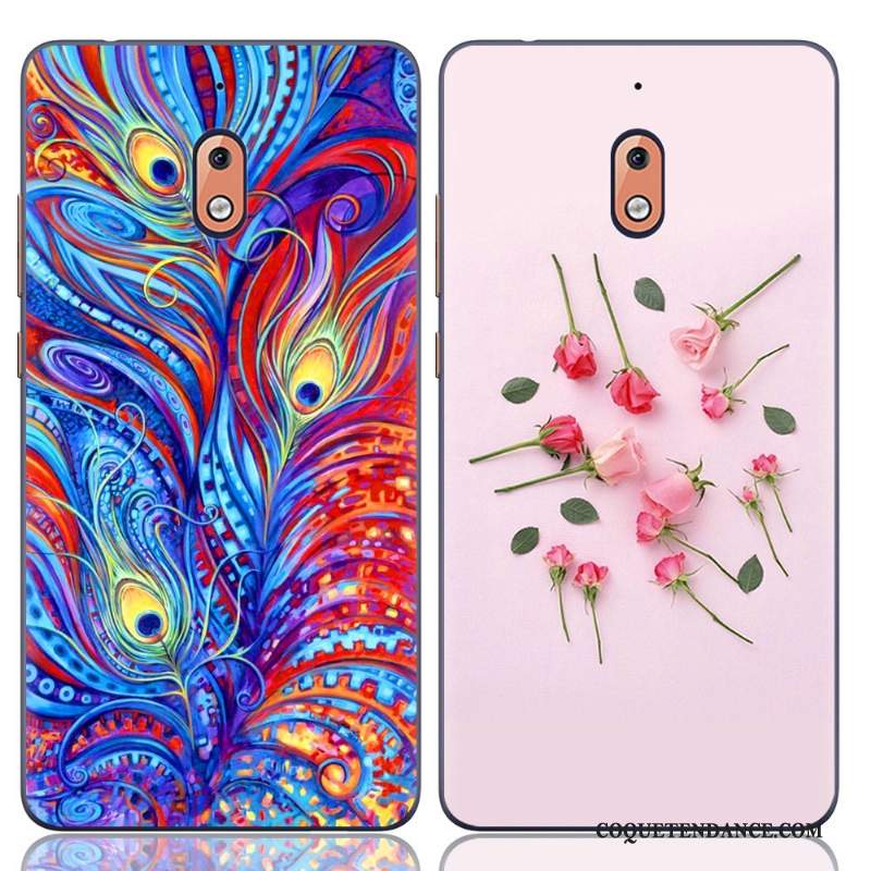 Nokia 2.1 Coque Peinture Créatif Bleu Nouveau Étui