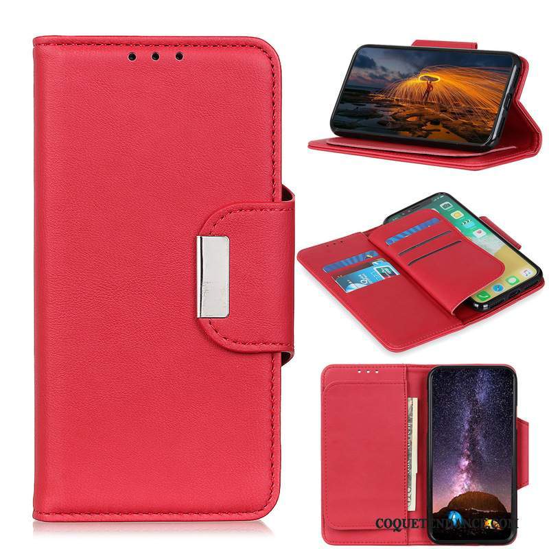 Nokia 2.3 Coque Étui De Téléphone Peau De Mouton Rouge Modèle Fleurie