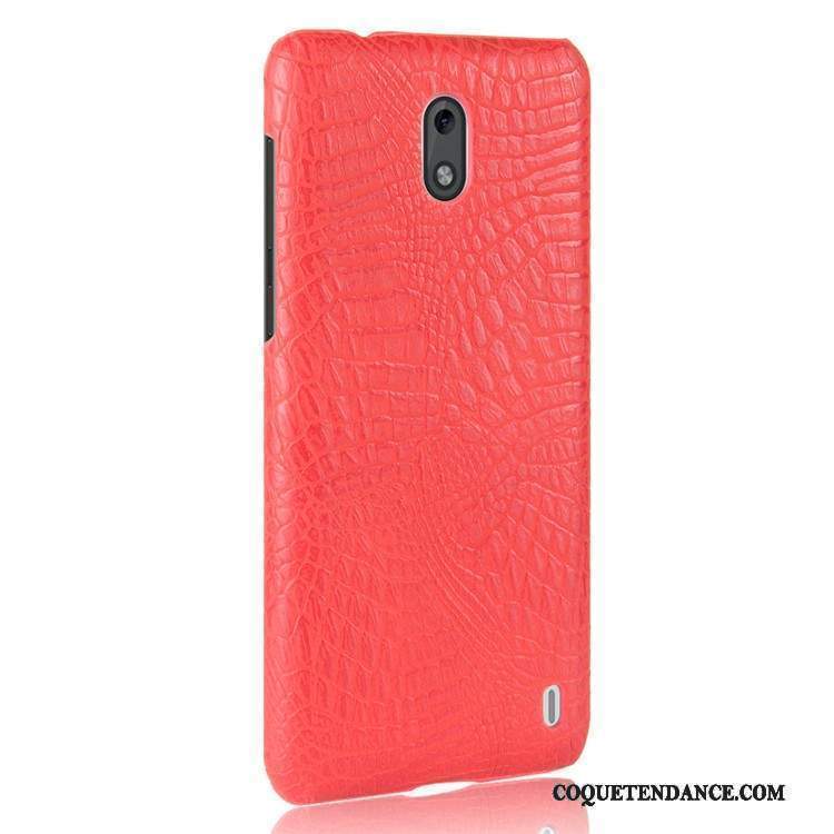 Nokia 2 Coque De Téléphone Rouge Couvercle Arrière Crocodile Modèle Incassable