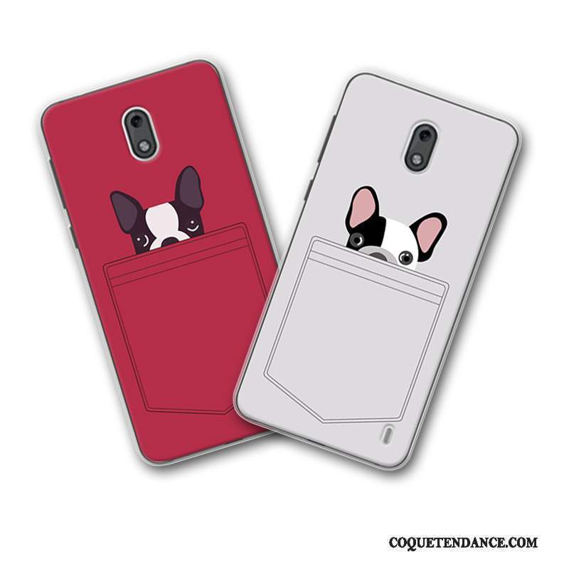 Nokia 2 Coque Rouge Étui Personnalité Dessin Animé Fluide Doux