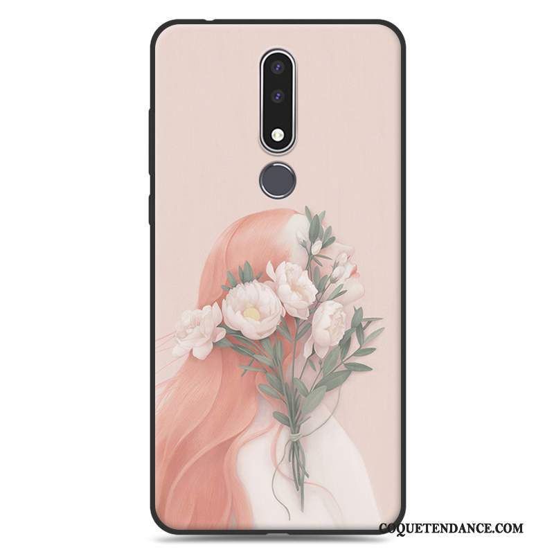 Nokia 3.1 Plus Coque Fleur Clair Tendance Tout Compris Art