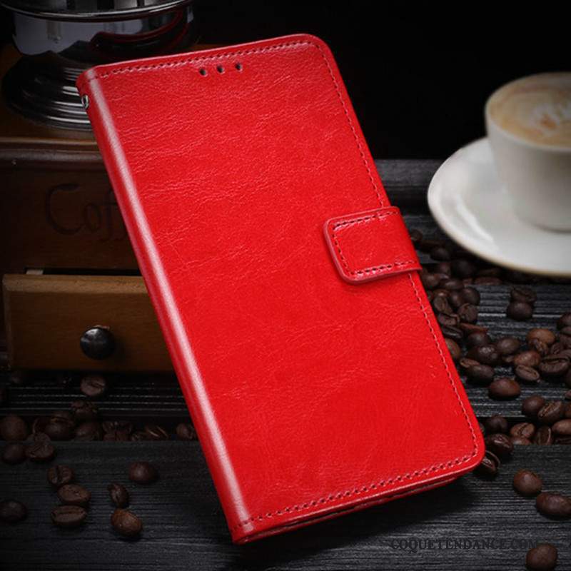 Nokia 3 Coque Carte De Téléphone Rouge Support Portefeuille