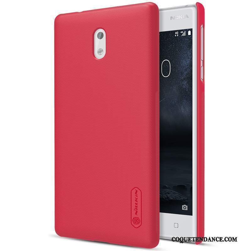 Nokia 3 Coque Protection Rouge Difficile Étui