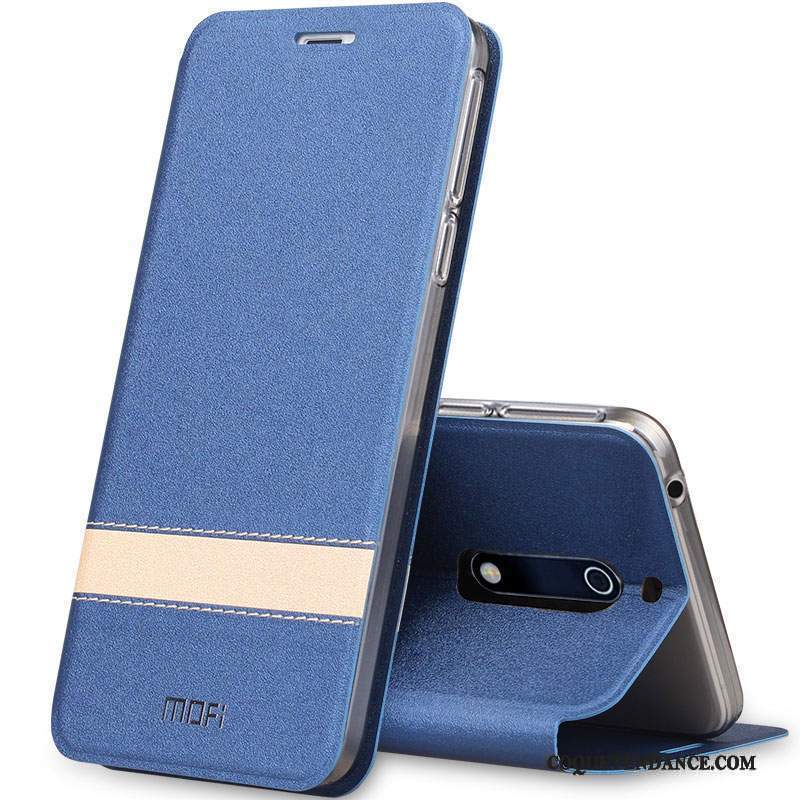 Nokia 3 Coque Étui En Cuir Housse Incassable Bleu Marin