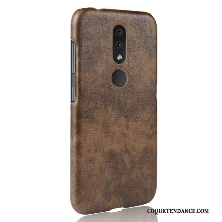 Nokia 4.2 Coque Qualité Difficile Modèle Fleurie Cuir