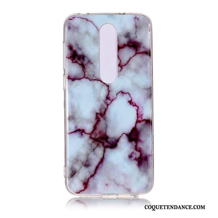 Nokia 5.1 Plus Coque Violet Simple De Téléphone Grand Étui