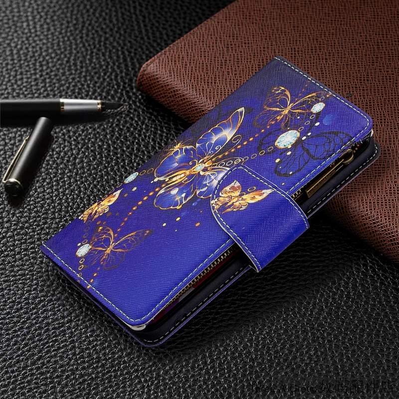 Nokia 5.3 Coque Portefeuille Housse Violet Étui En Cuir Dessin Animé