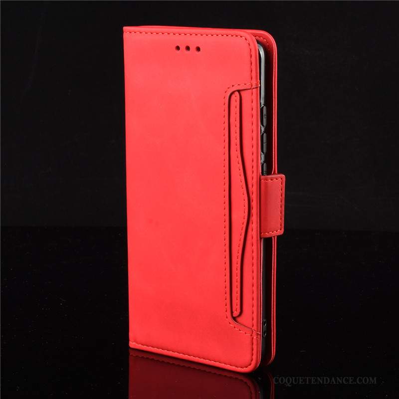 Nokia 5.3 Coque Étui En Cuir Protection Rouge De Téléphone Portefeuille