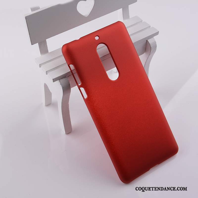 Nokia 5 Coque De Téléphone Difficile Étui Protection Rouge