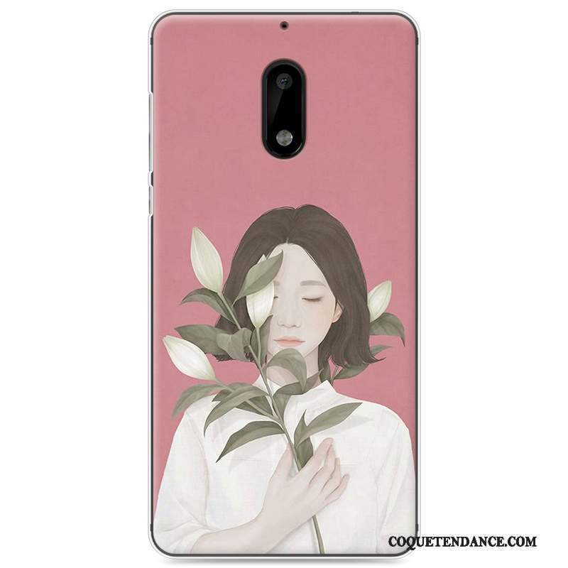 Nokia 6 Coque Art Étui Fluide Doux Petit Peinture