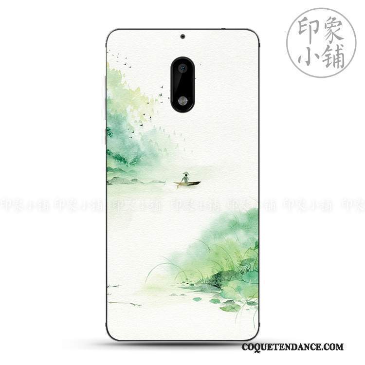 Nokia 6 Coque De Téléphone Blanc Incassable Très Mince Fluide Doux