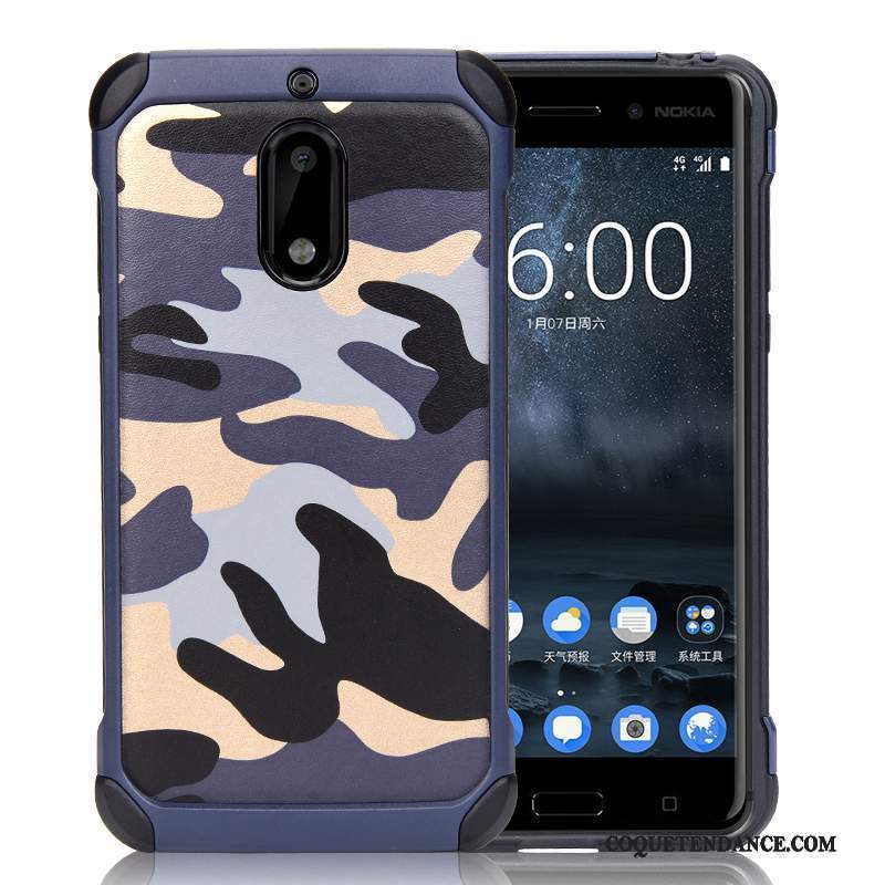 Nokia 6 Coque Protection Support De Téléphone Bleu