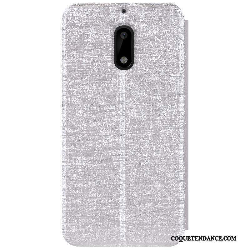 Nokia 6 Coque Tout Compris Argent Étui Incassable Fluide Doux