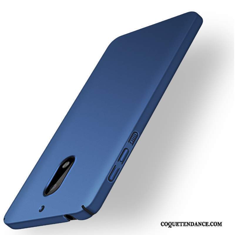 Nokia 6 Coque Tout Compris Incassable Bleu Très Mince Délavé En Daim