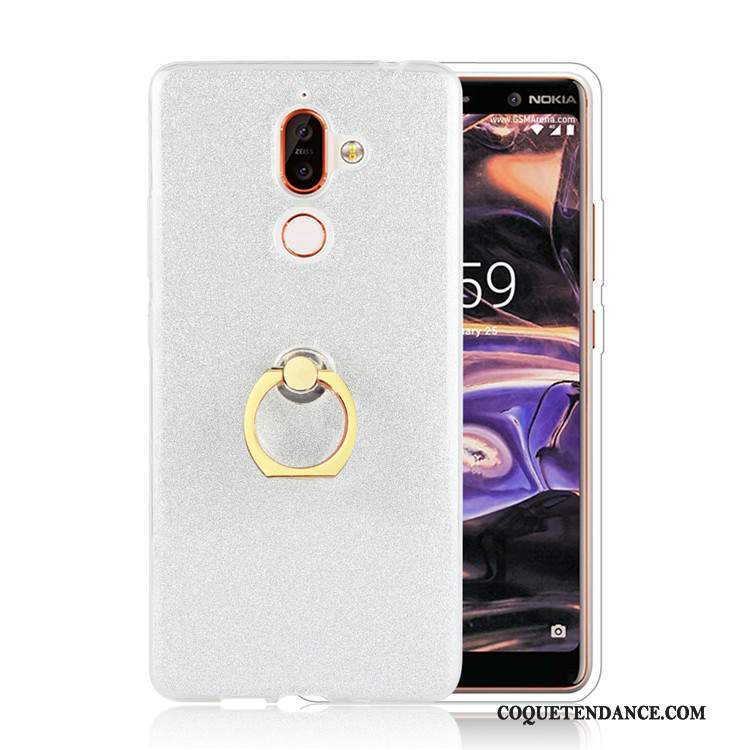 Nokia 7 Plus Coque Business Anneau Simple Créatif