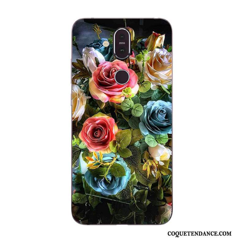 Nokia 8.1 Coque Peinture Dessin Animé Étui Nouveau Incassable