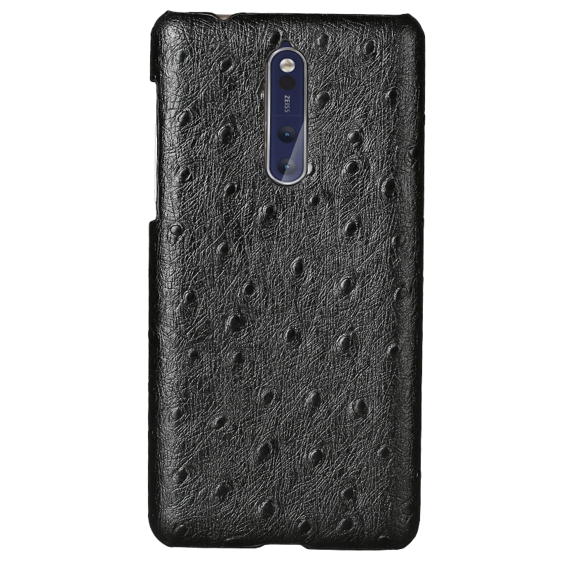 Nokia 8 Coque De Téléphone Incassable Cuir Véritable Vintage Personnalisé