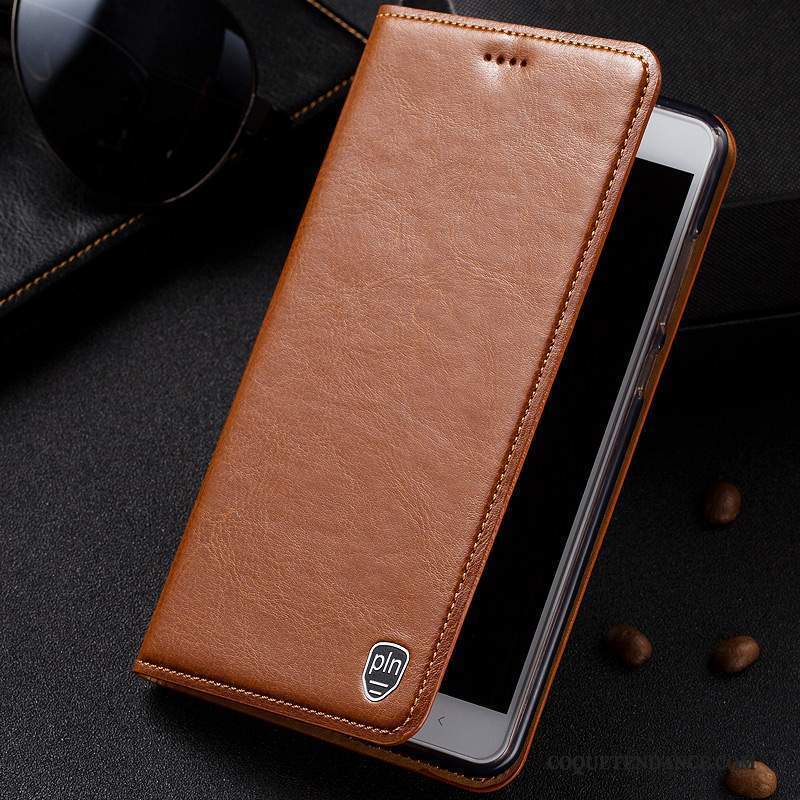 Nokia 8 Coque Housse Étui En Cuir Cuir Véritable Protection De Téléphone