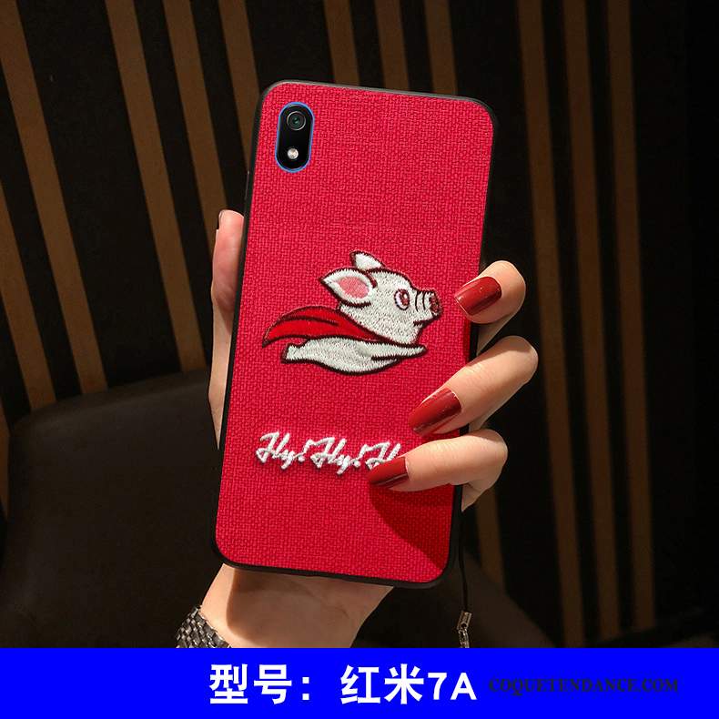 Redmi 7a Coque Dessin Animé Tout Compris Marque De Tendance Silicone Fluide Doux