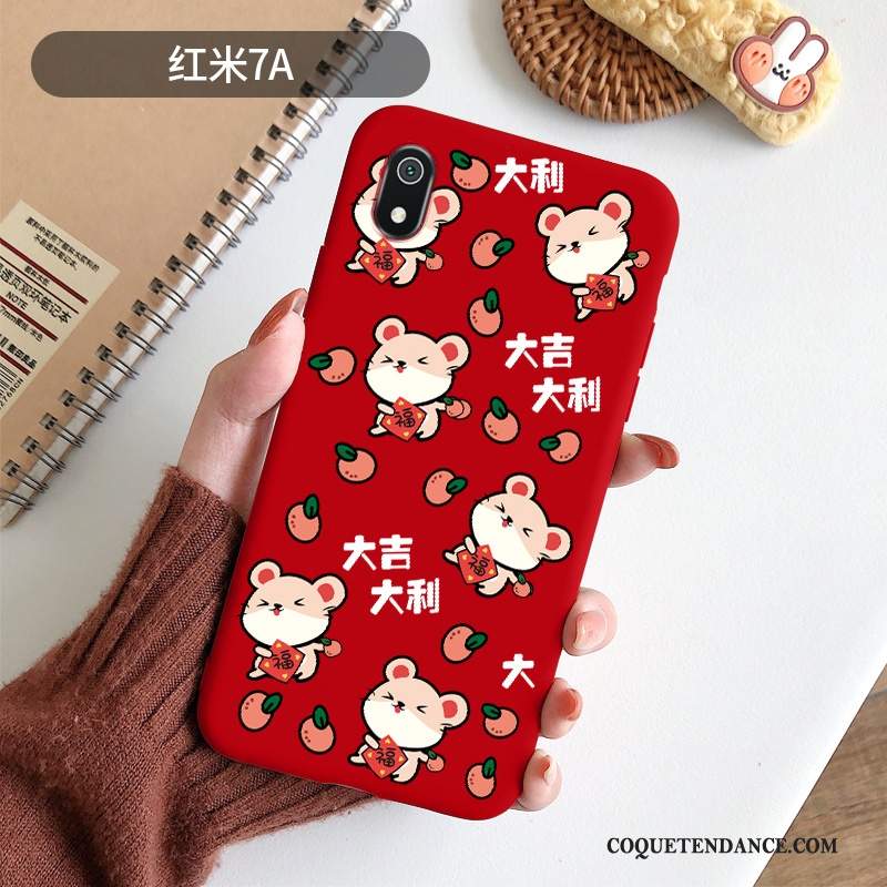 Redmi 7a Coque Fluide Doux De Téléphone Très Mince Étui Dessin Animé