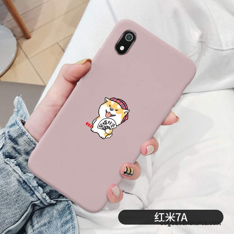 Redmi 7a Coque Incassable Mignonne Rose Protection Fluide Doux