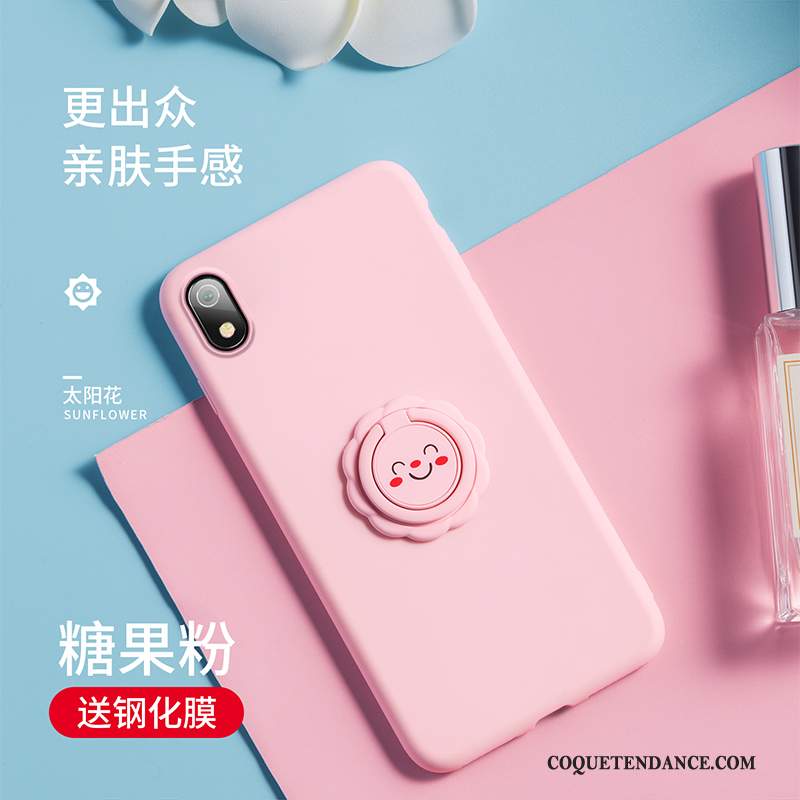 Redmi 7a Coque Net Rouge Silicone Incassable Protection