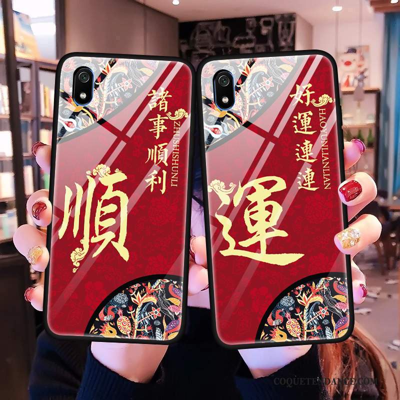 Redmi 7a Coque Tout Compris De Téléphone Miroir Incassable Style Chinois