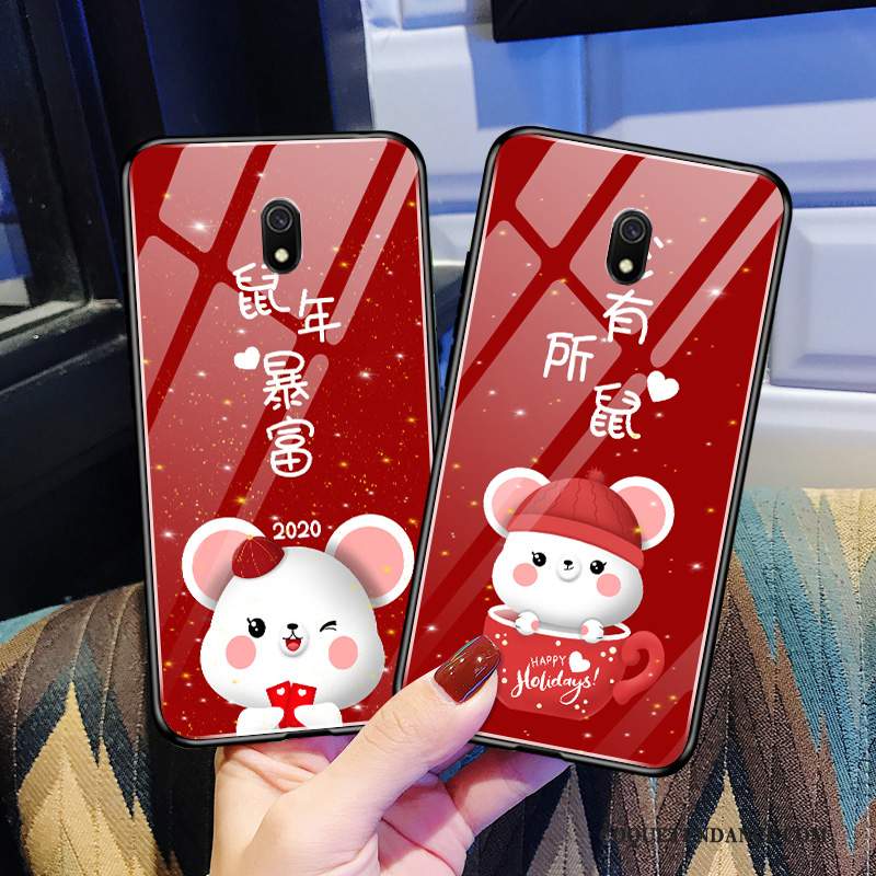 Redmi 8a Coque Amoureux Étui Créatif Rouge