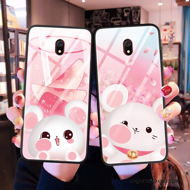 Redmi 8a Coque Dessin Animé Rose De Téléphone Étui Protection