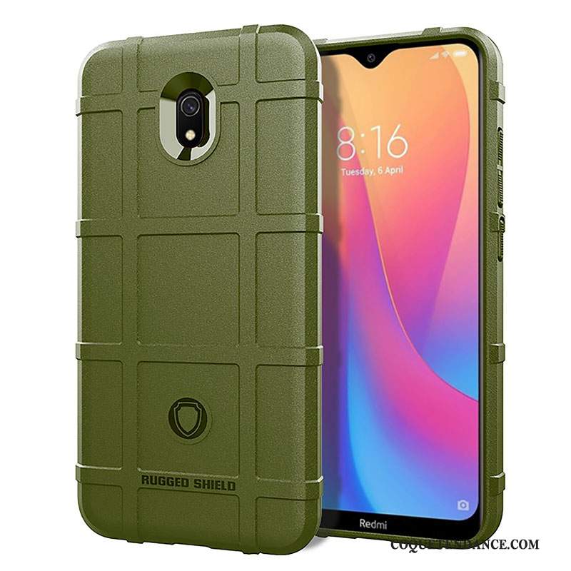 Redmi 8a Coque Tout Compris Délavé En Daim Silicone Rouge Créatif