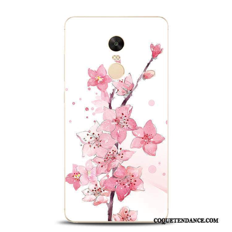 Redmi Note 4x Coque Incassable Fleur De Pêche Tout Compris Rouge Support