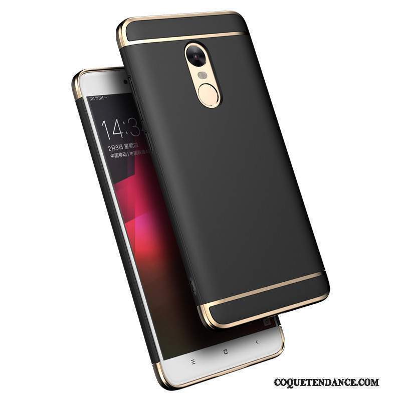 Redmi Note 4x Coque Noir Incassable Rouge Tendance