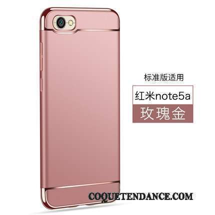 Redmi Note 5a Coque Haute Rouge Incassable Rose Étui